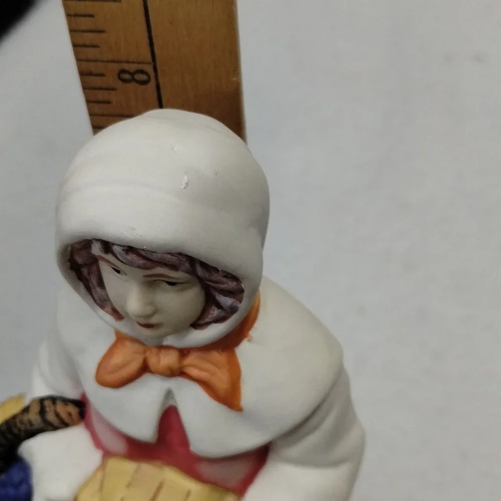 Thanksgiving Pilgrim Figurine Set Couple Harvest‎ Fall Farmhouse Holiday Decor